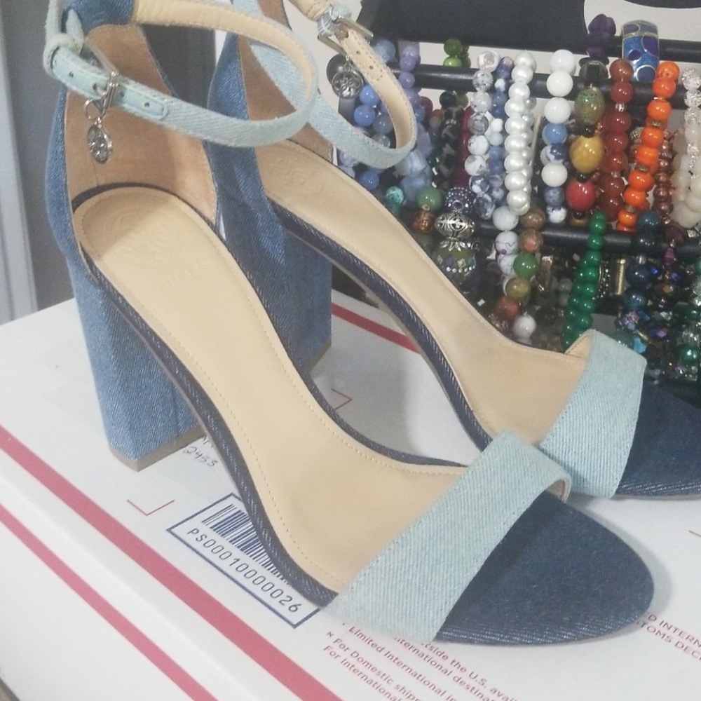 Guess denim heels